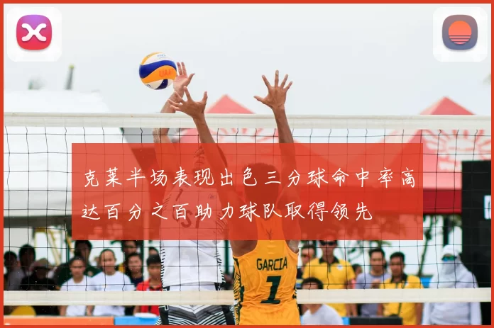 克莱半场表现出色三分球命中率高达百分之百助力球队取得领先